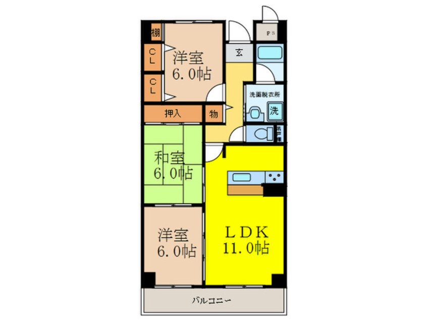 間取図 セレニテ上中条