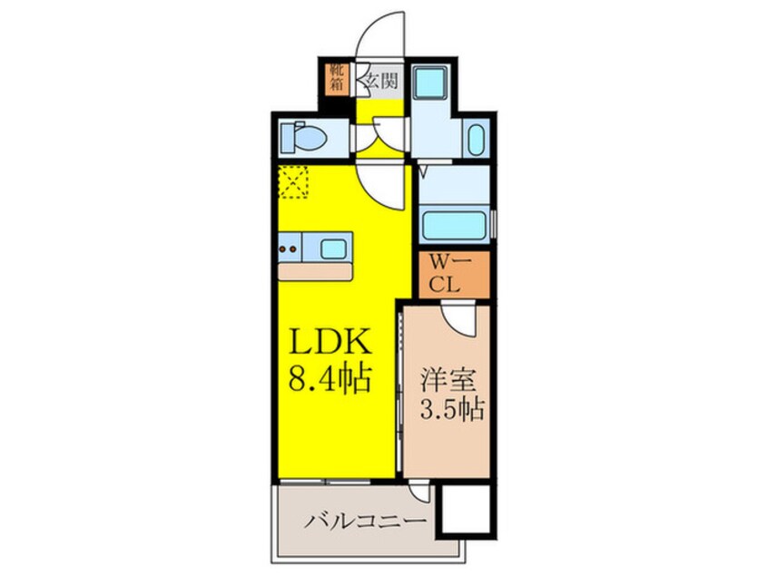 間取図 レジュールアッシュ三国本町