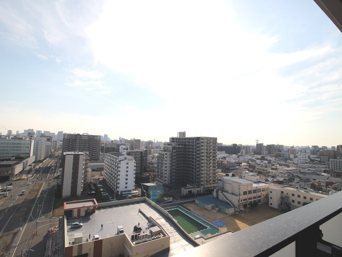 室内からの展望 レジュールアッシュ三国本町