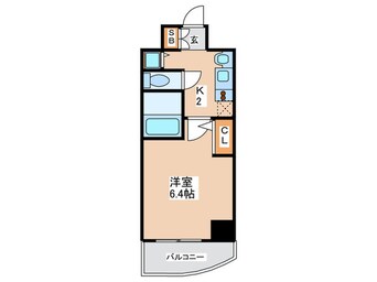 間取図 プレサンス心斎橋ラヴィ(704)