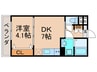 リアライズ長居公園通 1DKの間取り