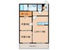 アンソレイエ 2LDKの間取り