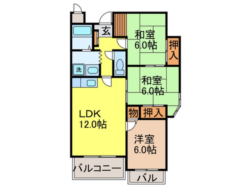 間取図 ﾒｲｶｰｻ千里