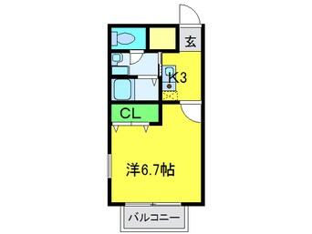 間取図 シャルム砂道