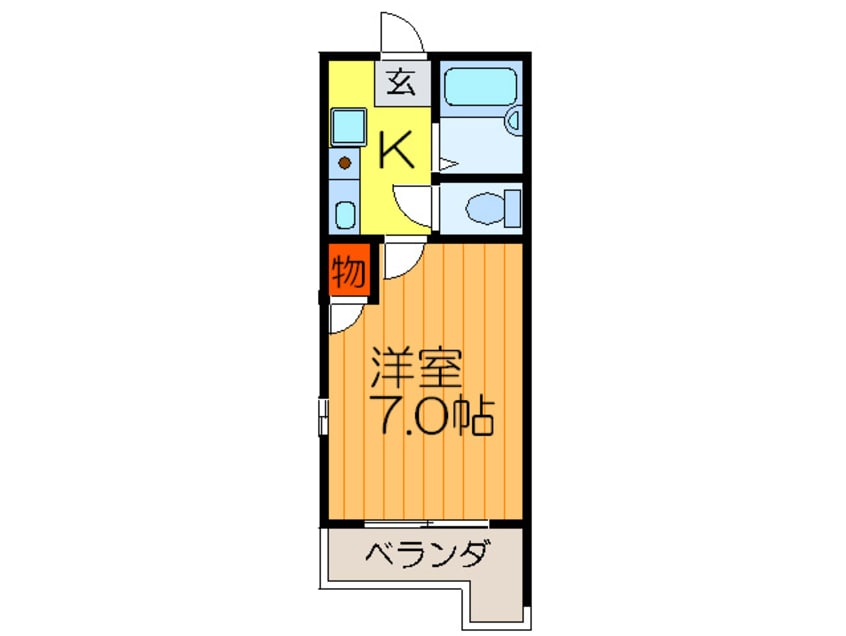 間取図 フロ－ラル牧野阪