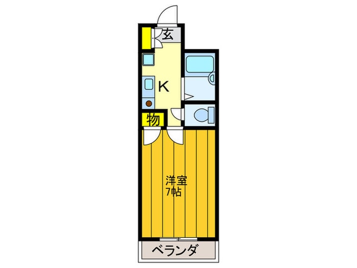 間取り図 フロ－ラル牧野阪