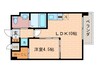 プラネシア神宮道 1LDKの間取り