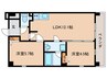 プレステージ12番館 2LDKの間取り