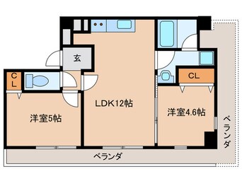 間取図 仮）プレステージ12番館