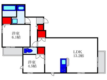 間取図 ココテラス豊中