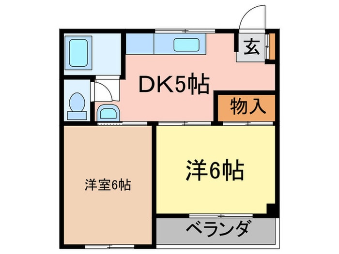 間取り図 コーポ 若草