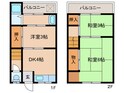 大枝借家の間取図