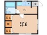 Le Foret 1Kの間取り
