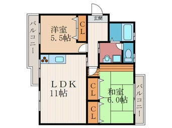 間取図 ファミリ－ハイツ１８