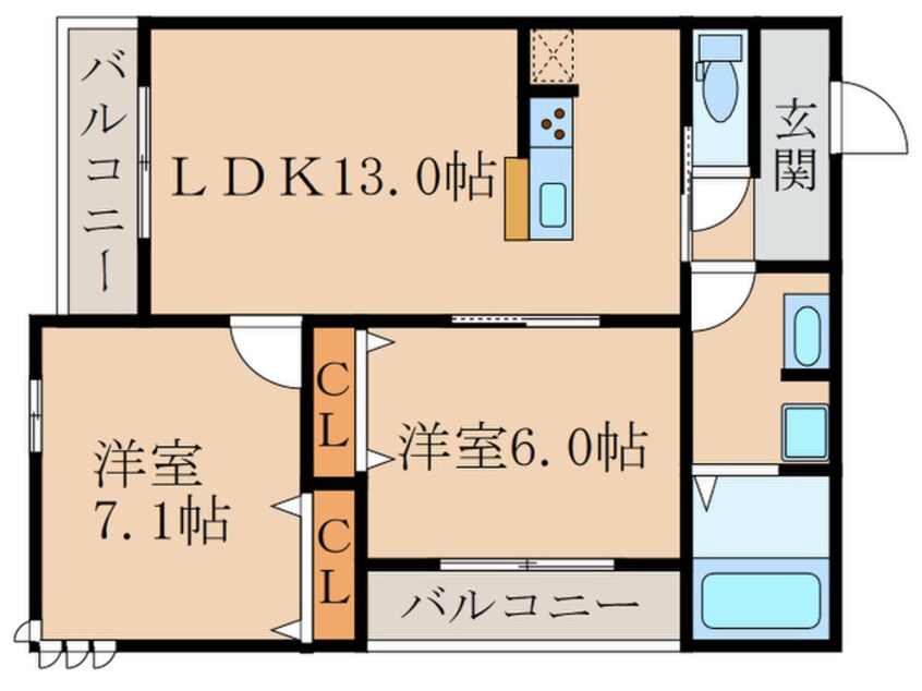 間取図 ルラシオン里町