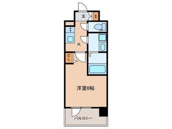 間取図 ｴｽﾘｰﾄﾞﾚｼﾞﾃﾞﾝｽ大阪福島ｼﾃｨｽｸｴｱ