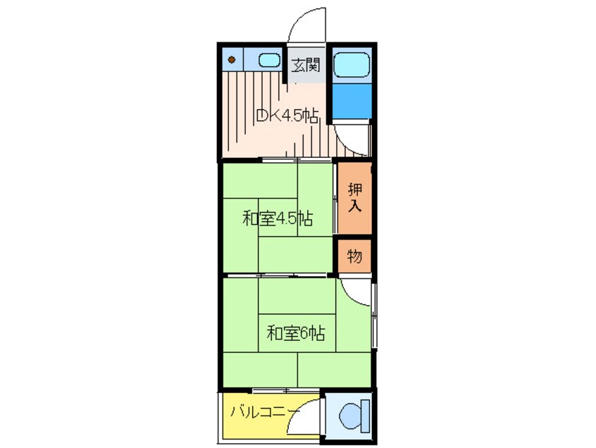 間取図 唐池ハイツ