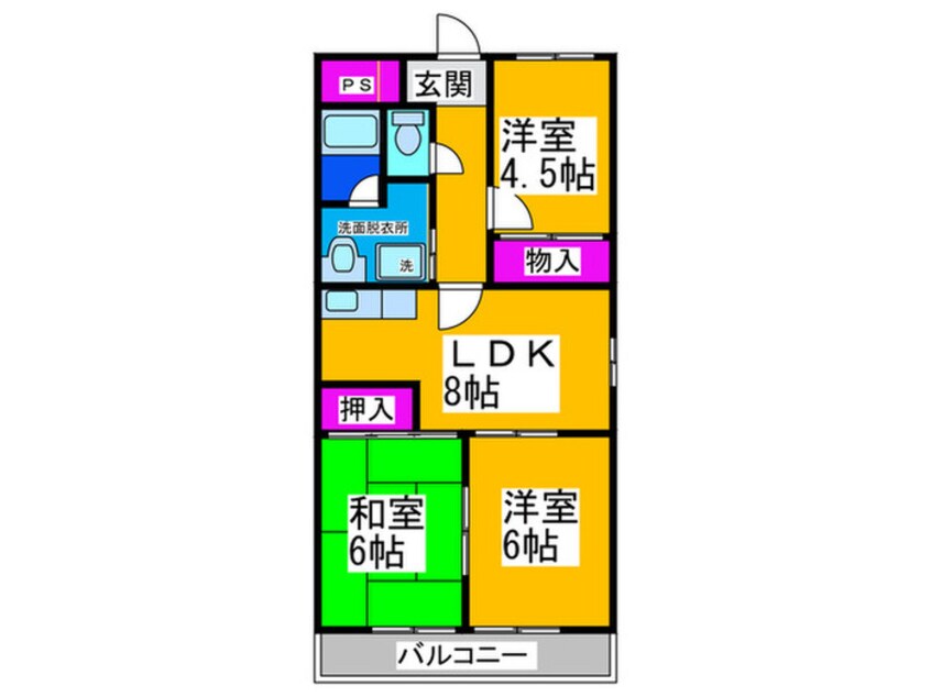 間取図 ＣＯＺＹ １０４