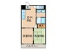 脇田建設ビル 2DKの間取り