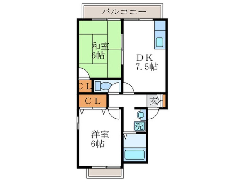 間取図 セジュ－ルパル