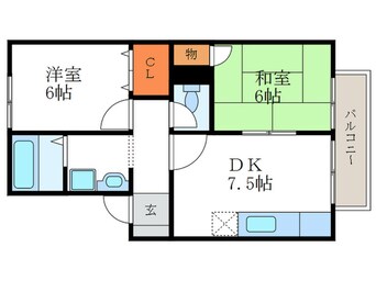 間取図 セジュ－ルパル