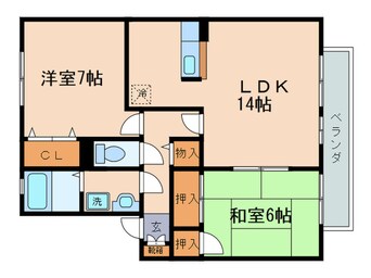 間取図 グレイスタウン・クラタ