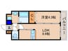 ﾌﾟﾚｻﾝｽTEH KYOTO 彩美（709） 1LDKの間取り