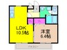 ソレジオ２号館 1LDKの間取り