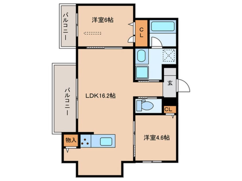 間取図 D-residence荘園B