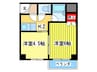 メビウス上本町西レジデンス 2Kの間取り