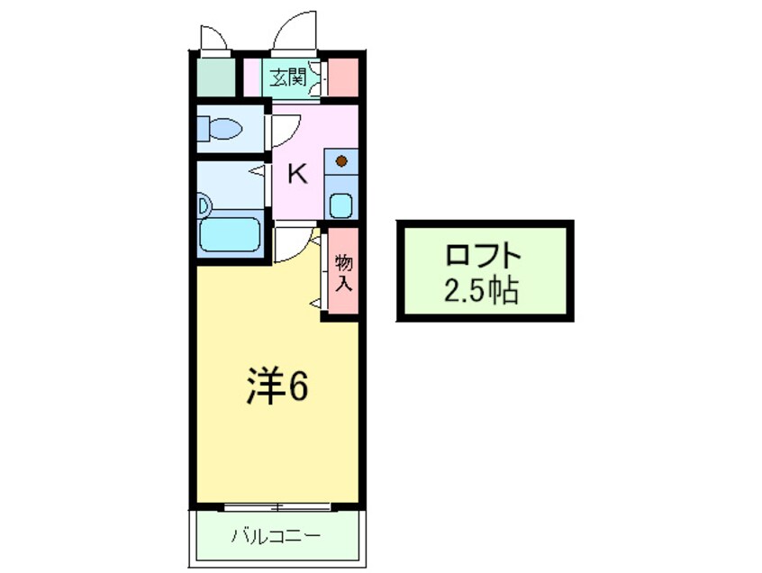 間取図 ロ－テロ－ゼ本山