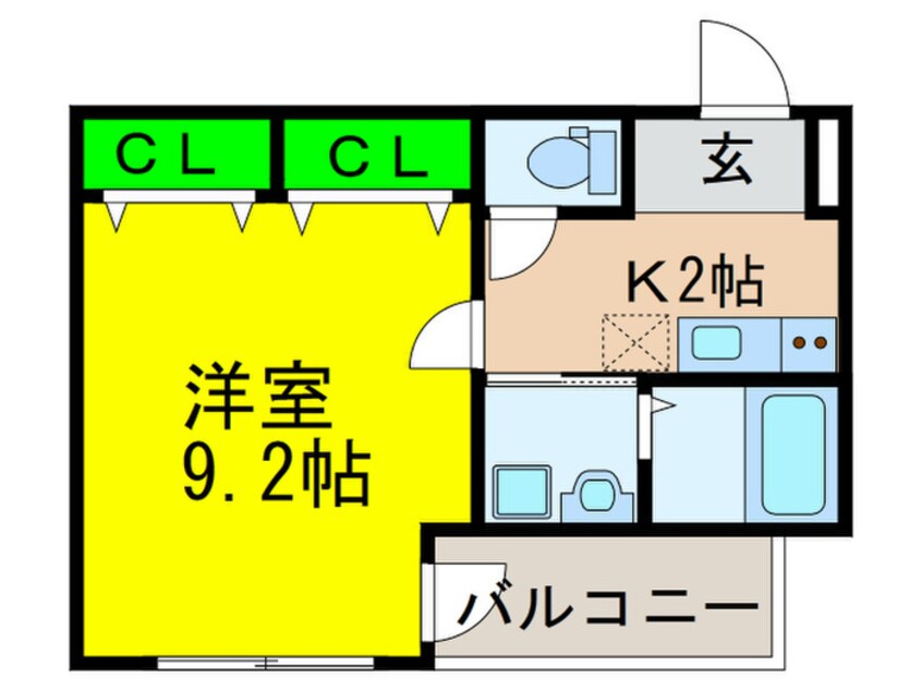 間取図 フジパレス諏訪ノ森Ⅰ番館