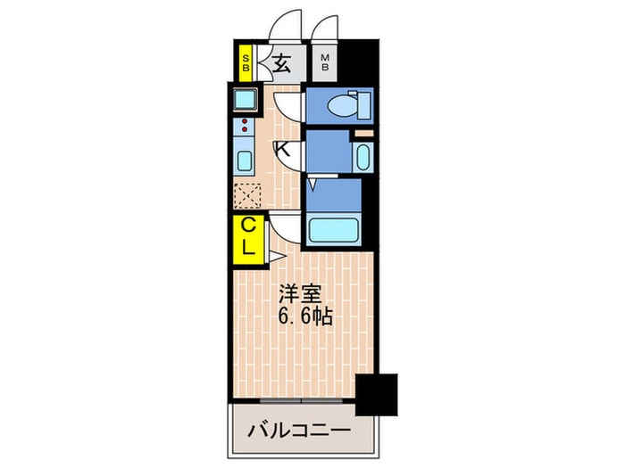 間取り図 プレサンスTHE神戸(516)