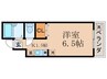 アーク御陵 1Kの間取り