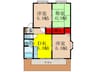 サザンウェーブ 3DKの間取り