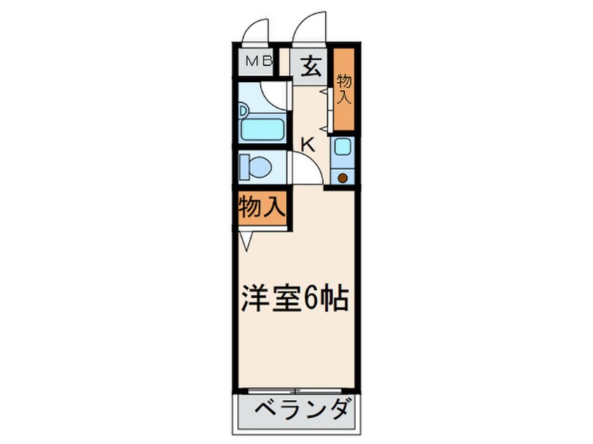 間取図 ドミールミノオ