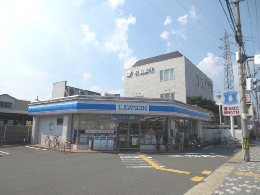 ローソン 山科外環小野店(コンビニ)まで350m エルメゾン山科小野Ｂ