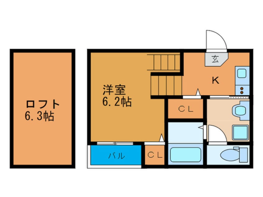 間取図 stage梅園