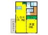スプリングソナタ 1LDKの間取り