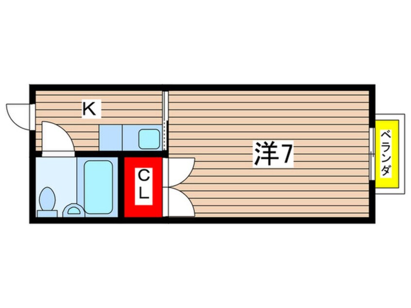 間取図 ハイツチェリー太秦