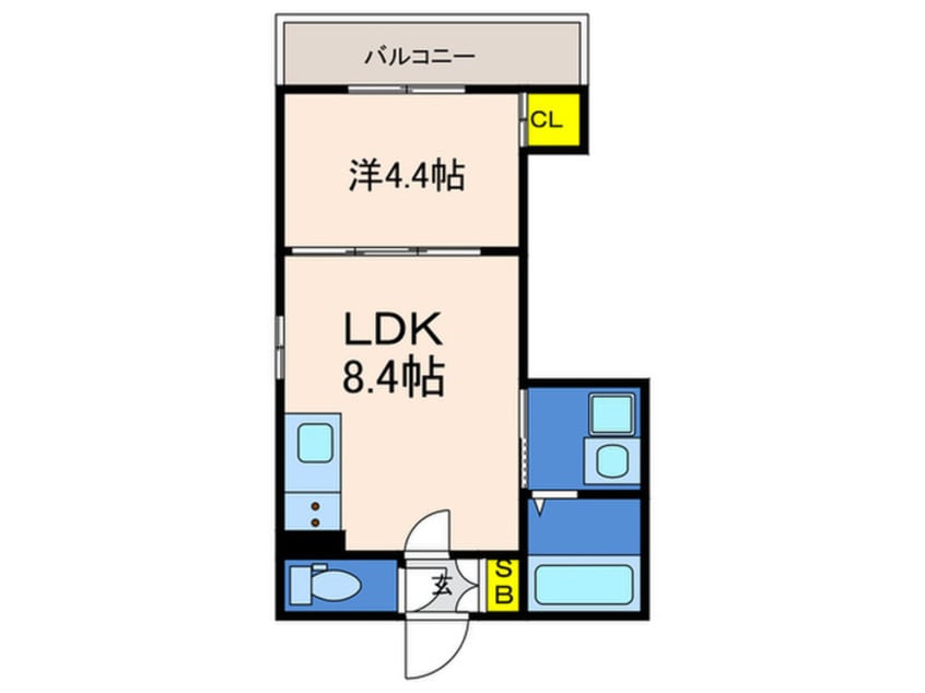 間取図 Ｆ　Ｃａｎｅｎｓ　ＳＥＡＭ