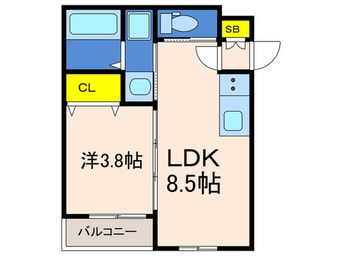 間取図 Ｆ　Ｃａｎｅｎｓ　ＳＥＡＭ