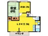パナハイツなかがわ 2LDKの間取り