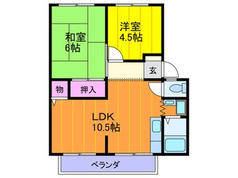 間取図 パナハイツなかがわ