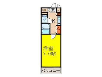 間取図 シャトレ豊津Ⅰ