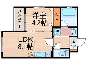 間取図 ﾍﾞﾗｼﾞｵﾚｶﾞｼｰ西洞院松原(501)