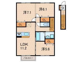 間取図 モダンコ－ト垂水