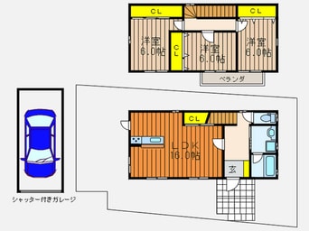 間取図 北楠葉一戸建Ｂ号地