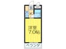 エスポワ－ル御殿山 1Kの間取り