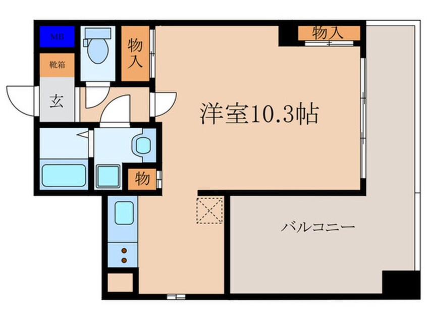 間取図 リバティ四条烏丸